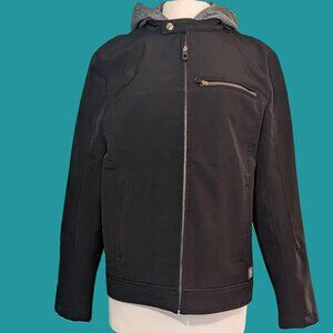 Kenneth Cole Reaction Black Performance Hoodie Jacket Size M Preowned